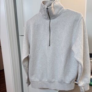 Gray Quarter Zip